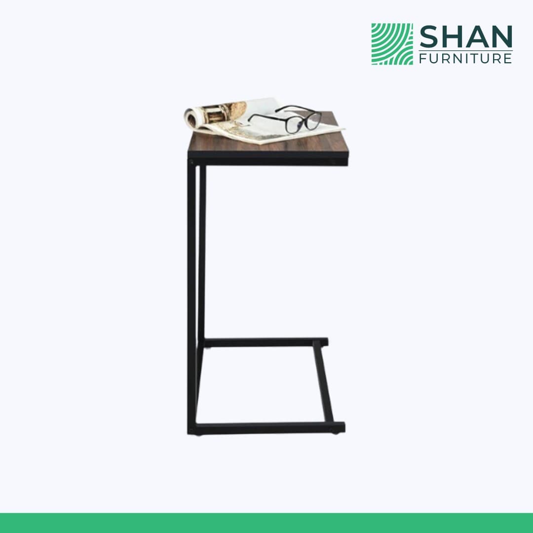 C-Shaped Sofa Side Table