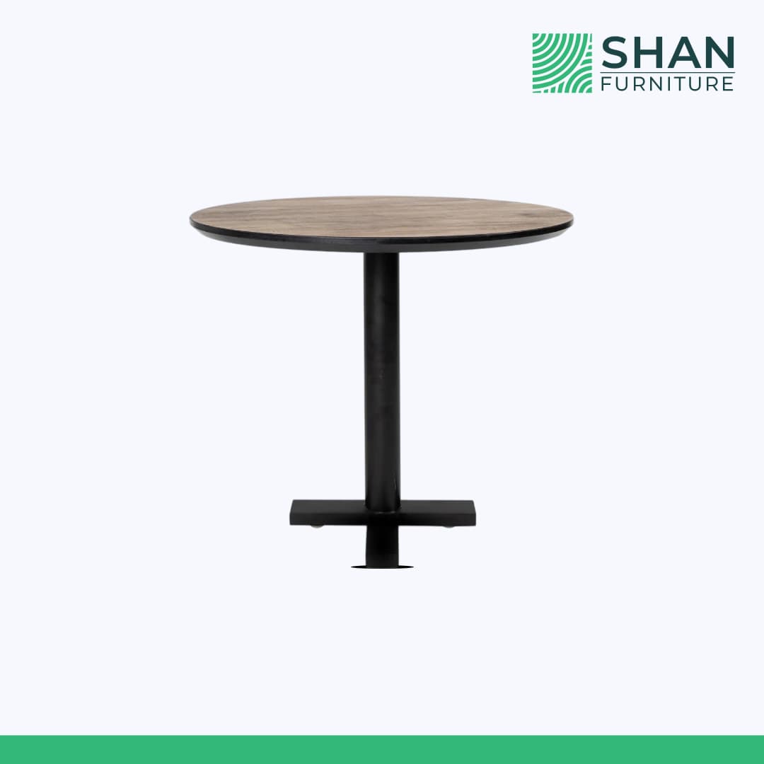 Round Wood Meeting Table