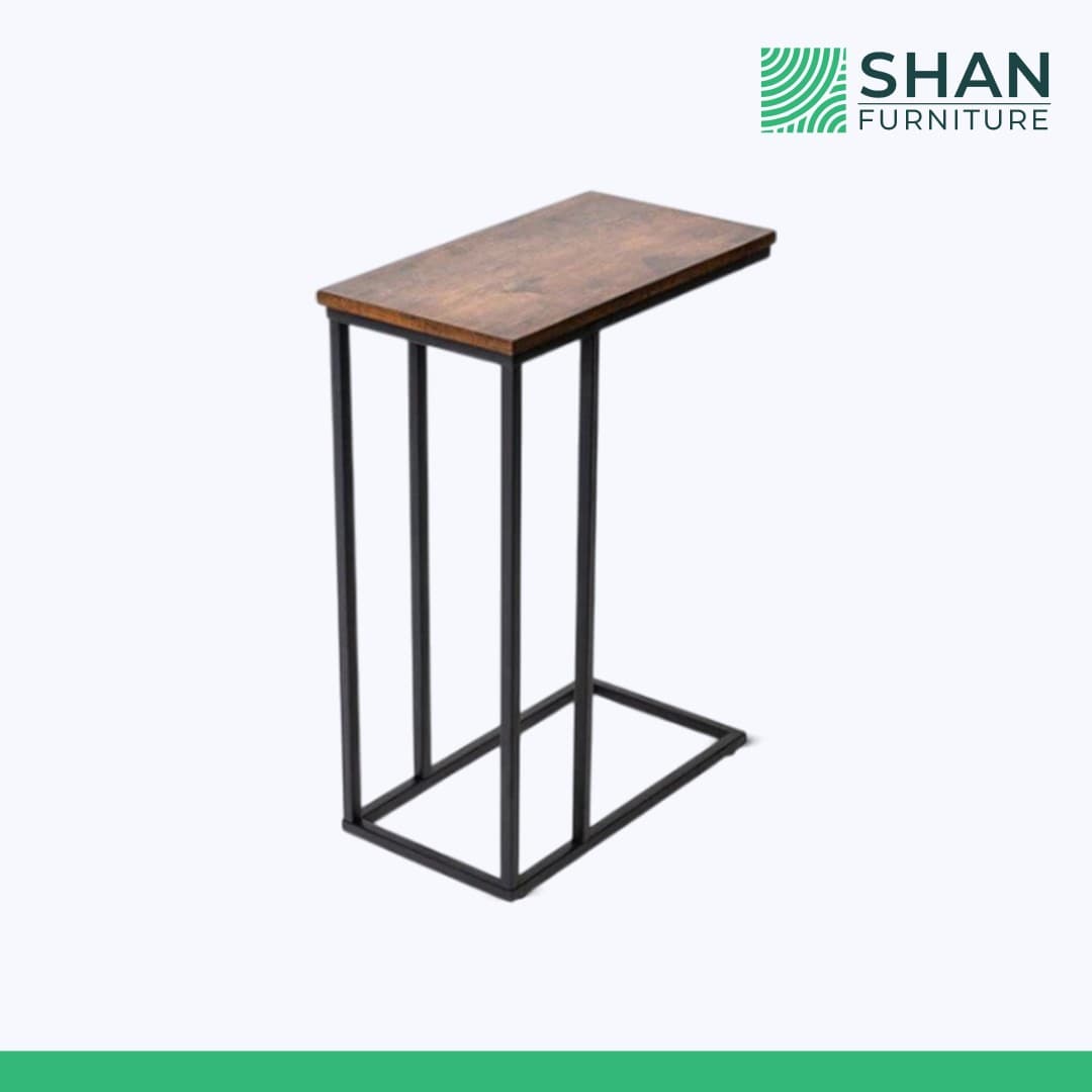 Simple C-Shaped Side Table