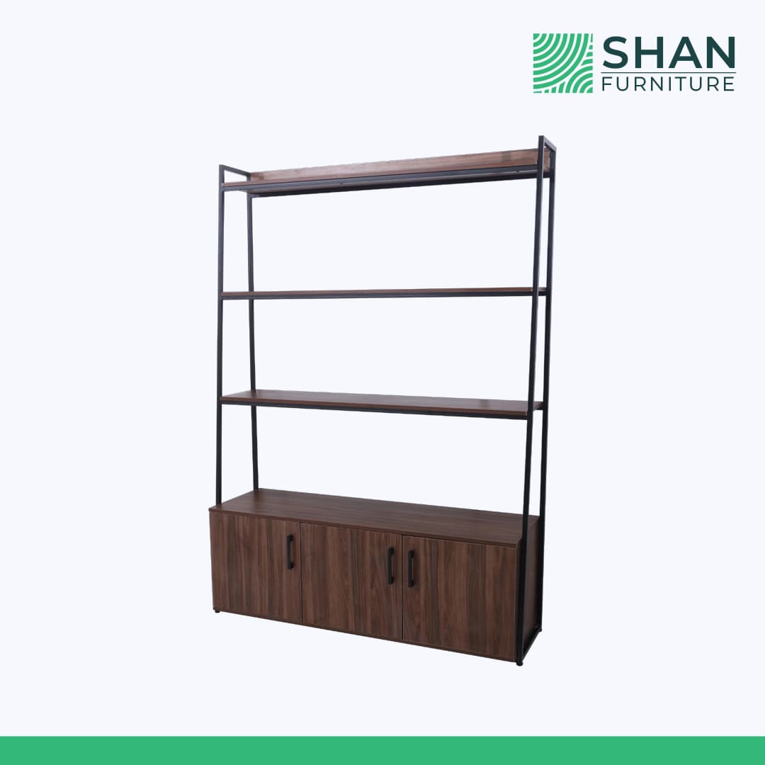 Ladder-Frame File Rack with Cabinet