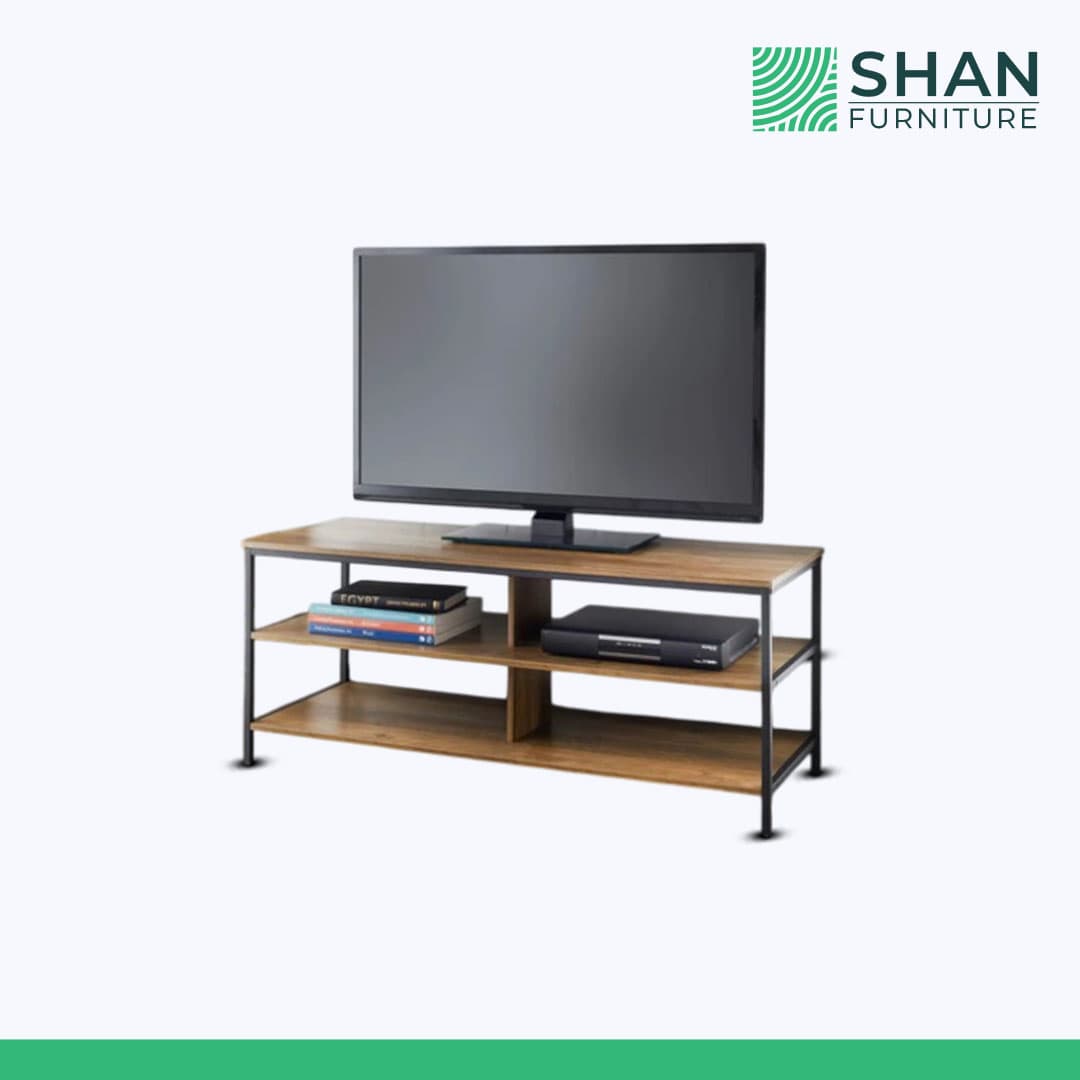 3-Shelf TV Console Table