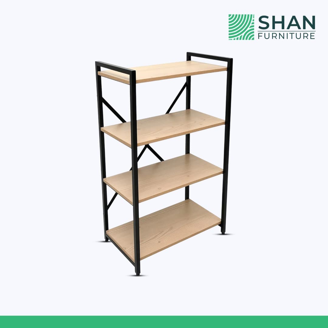 Four-Tier Ladder Shelf Unit
