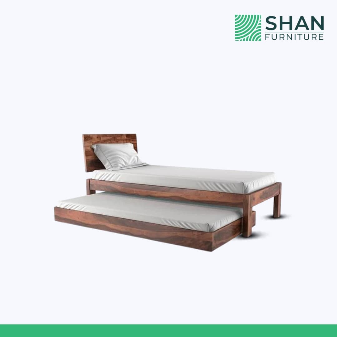 Sheesham Wood Daybed with Trundle