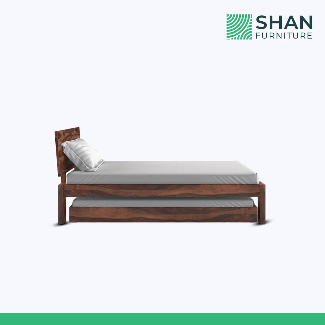 Sheesham Wood Daybed with Trundle