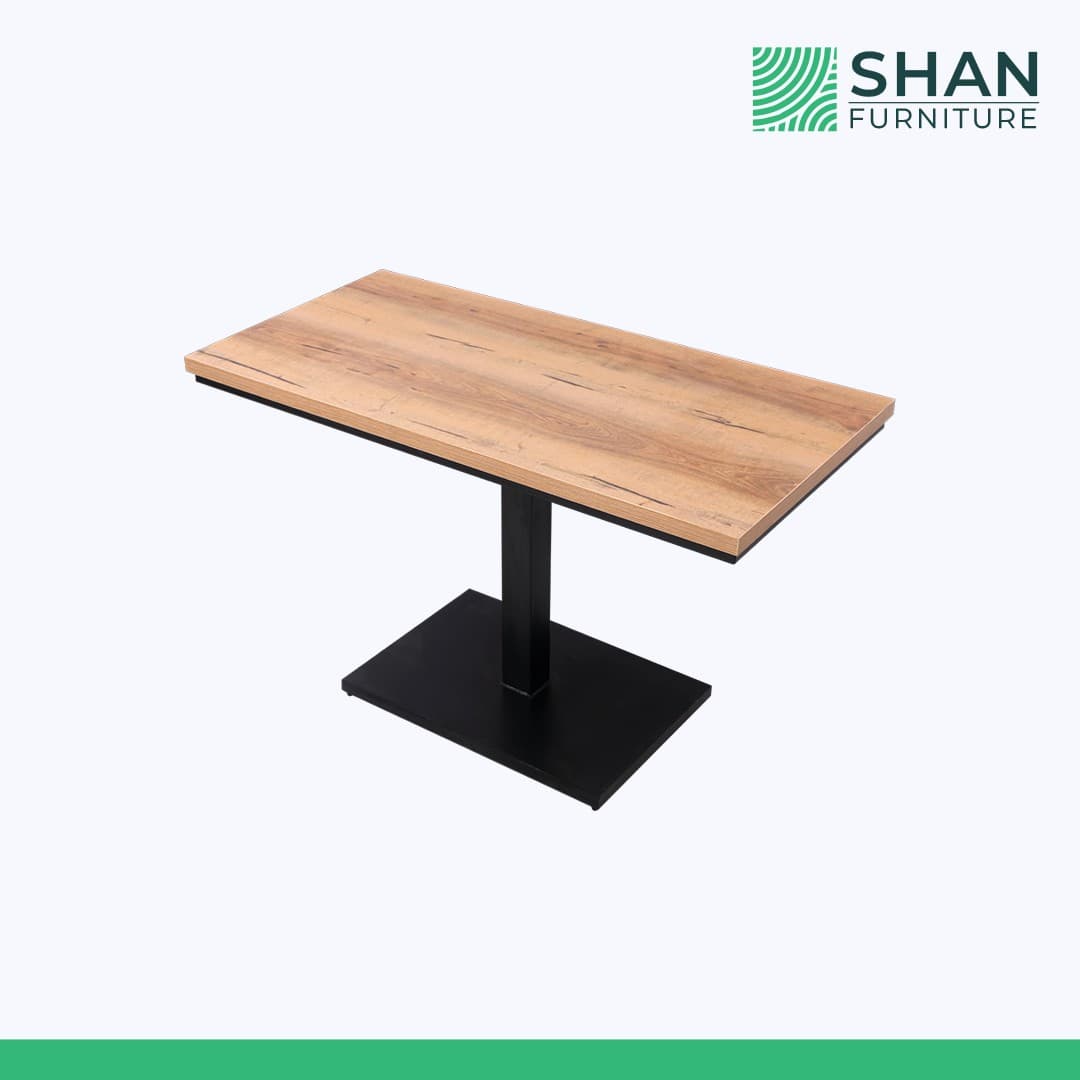 Wood-Top Bistro Dining Table