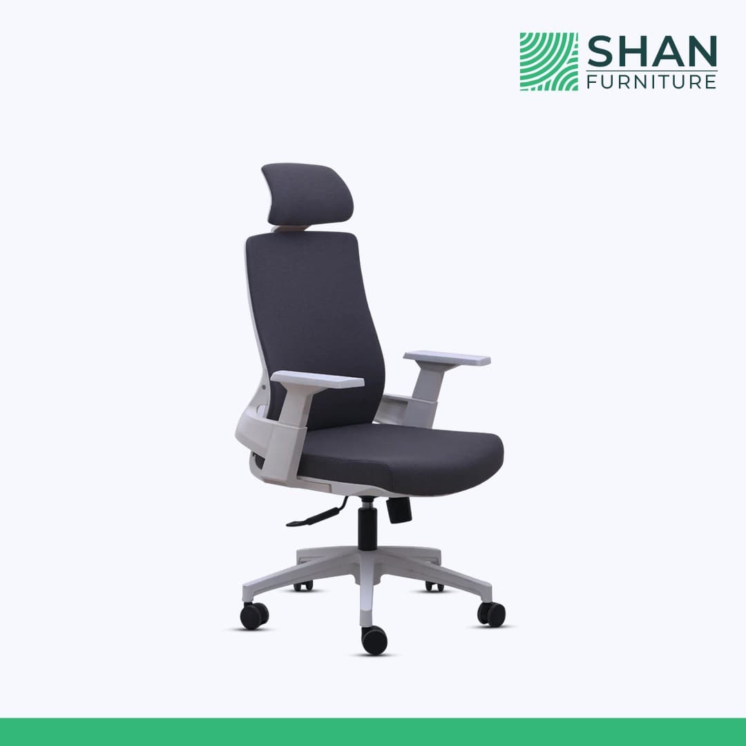 High-Back Grey Mesh Executive Chair