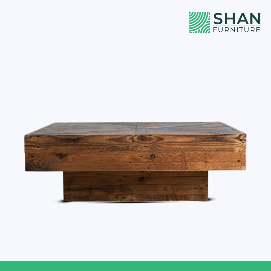 Reclaimed Wood Chunky Block Coffee Table