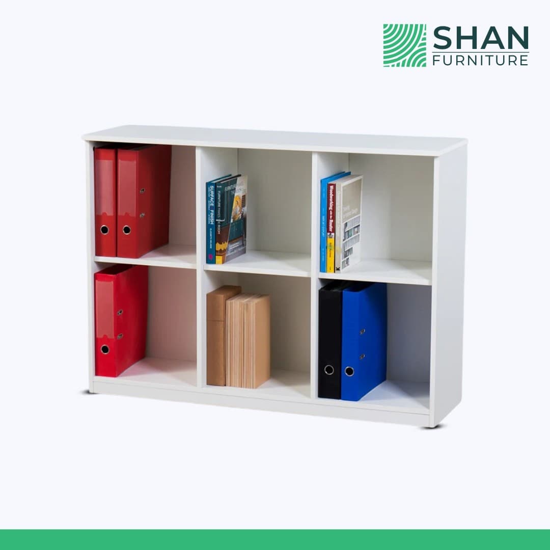 White 6-Cube Storage Unit